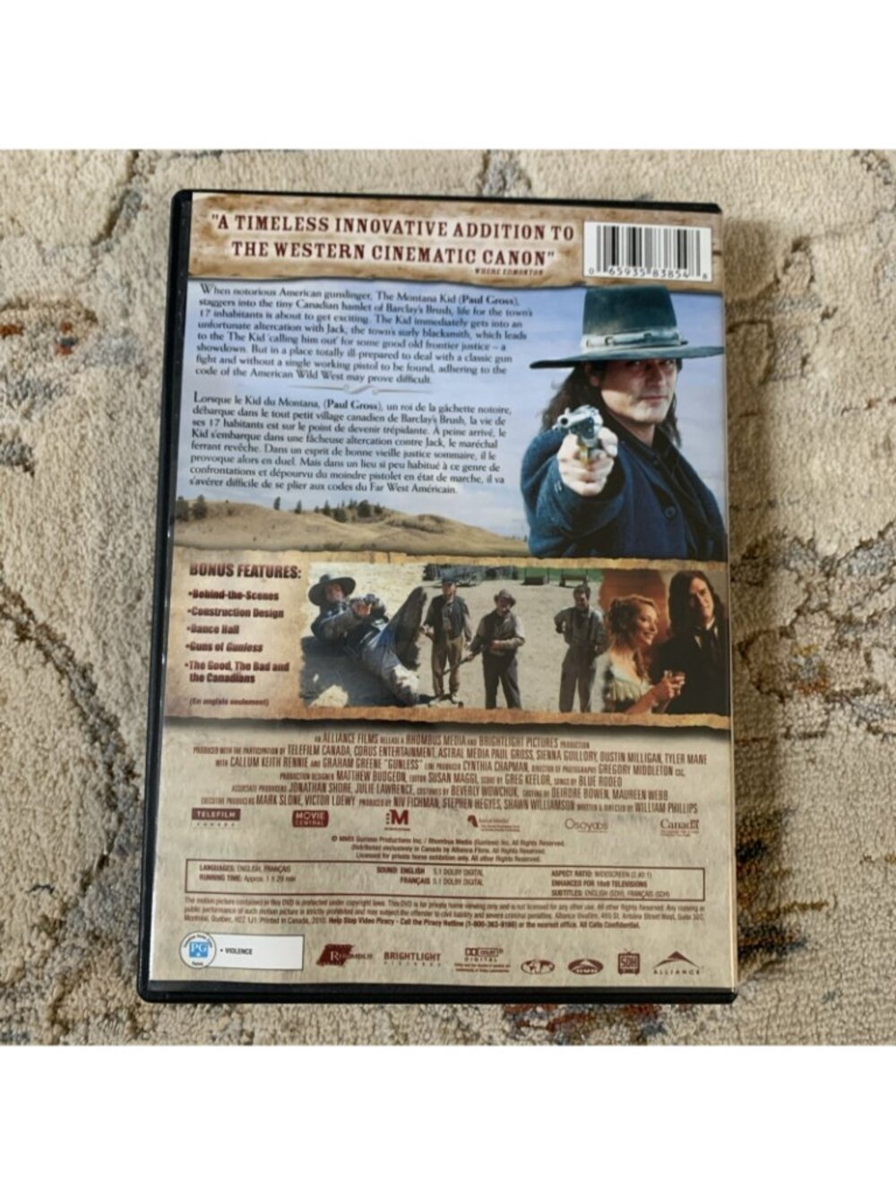 Gunless 2011 DVD Paul ***RARE - OUT OF PRINT - OOP*** - Picture 2 of 3